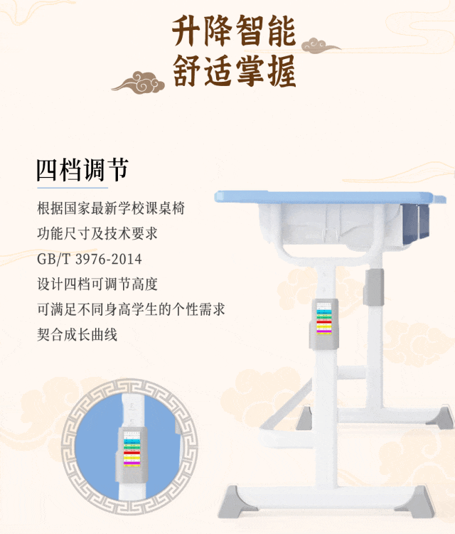 关注质感，共享优良设计 【祥聚科创质感课桌椅天王星001】(图2)